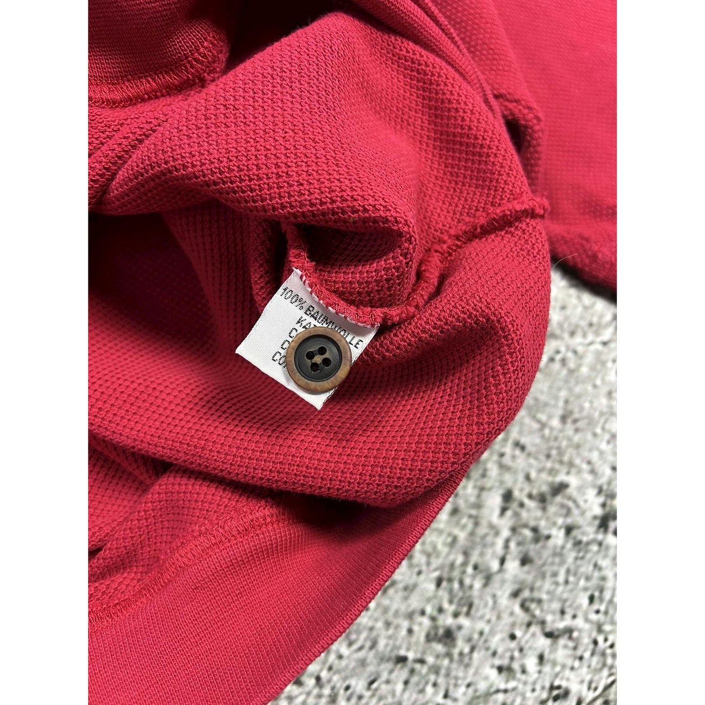 YSL red sweatshirt polo vintage Yves Saint Laurent 90s