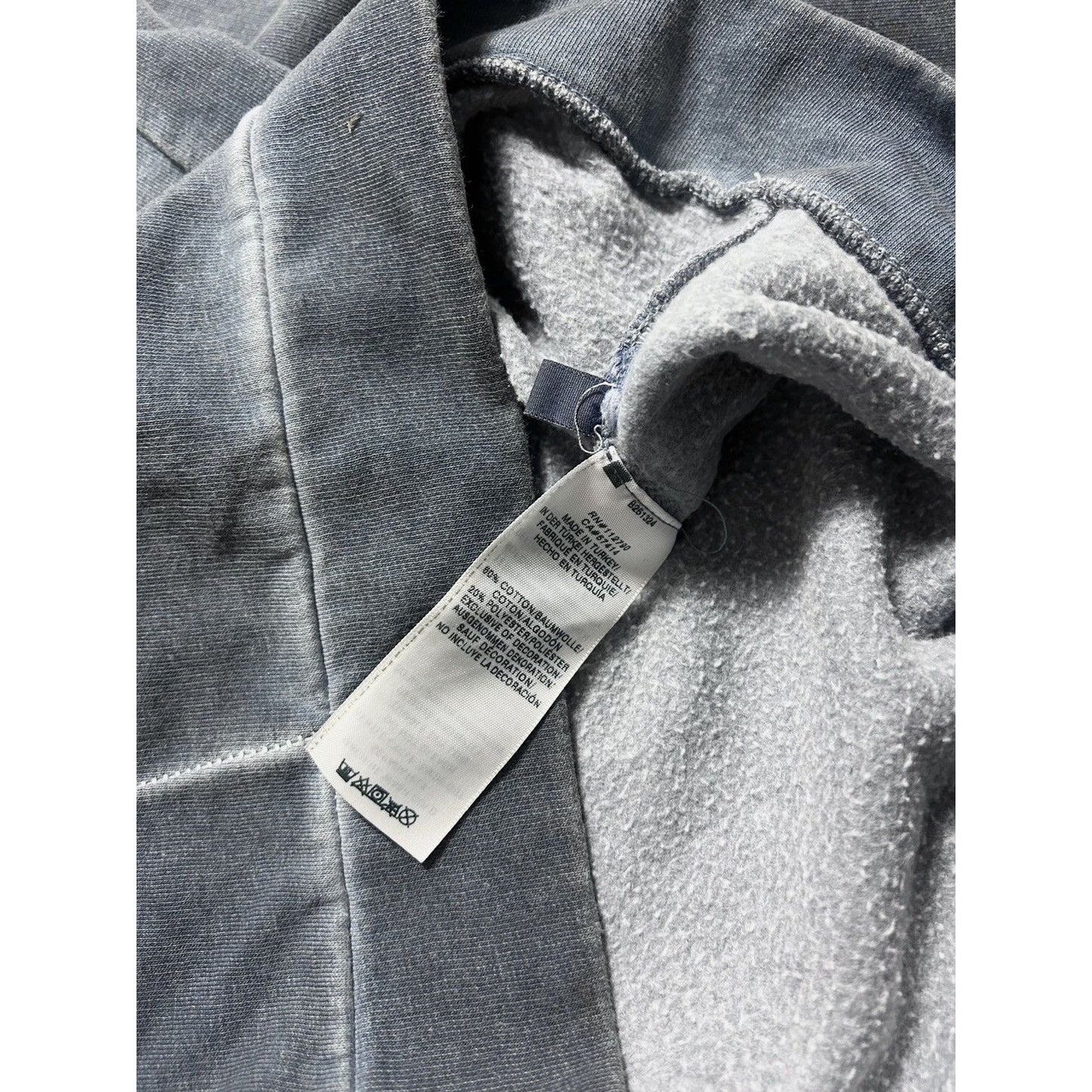 True Religion sweatshirt vintage big logo Y2K grey denim