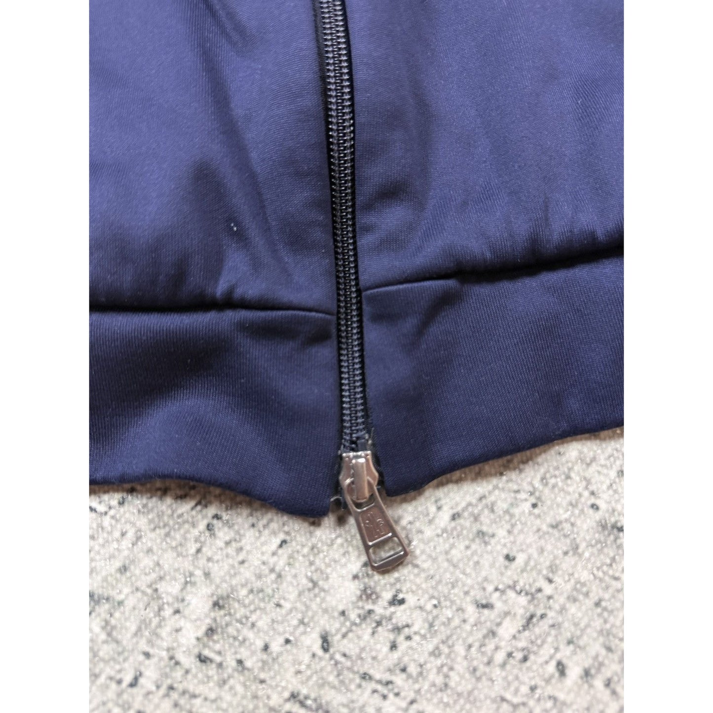 Moncler vintage track jacket zip navy side stripe