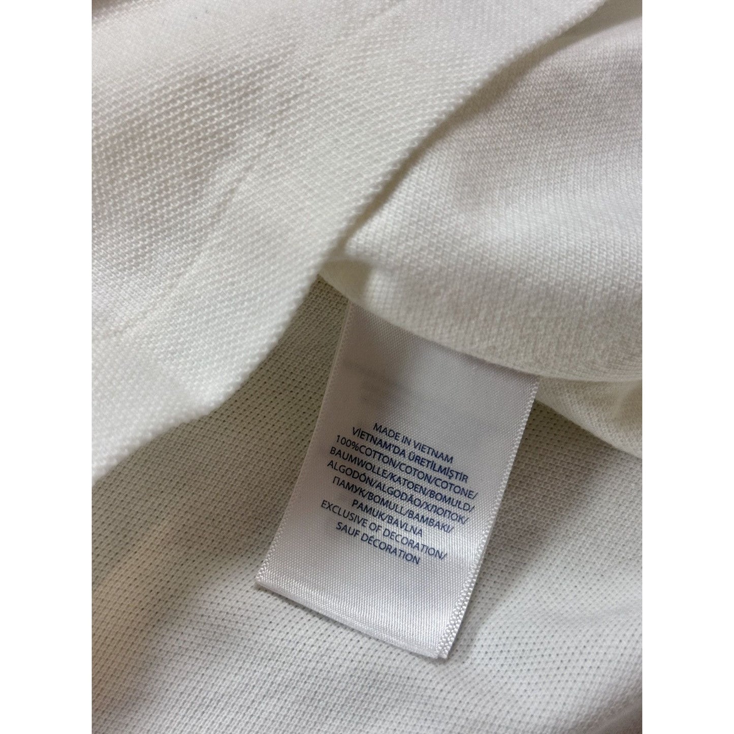 Chief Keef Polo Ralph Lauren Big Pony white navy T-shirt