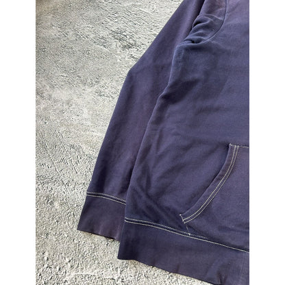 True Religion vintage Navy blue zip hoodie big logo