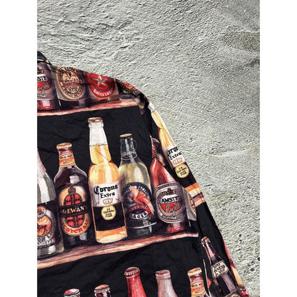 Angelo Litrico Beer Shirt full print longsleeve button-up