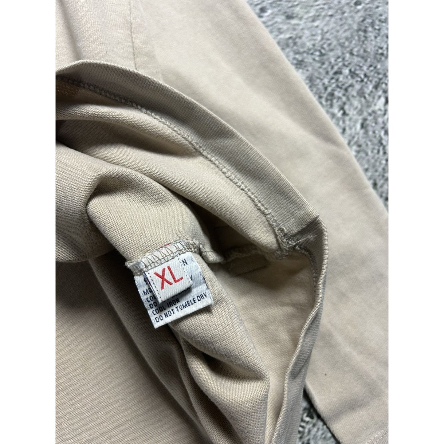 Evisu longsleeve big logo seagull beige white vintage