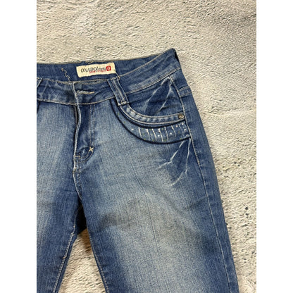 Tribal vintage onado jorts light blue Y2K shorts denim