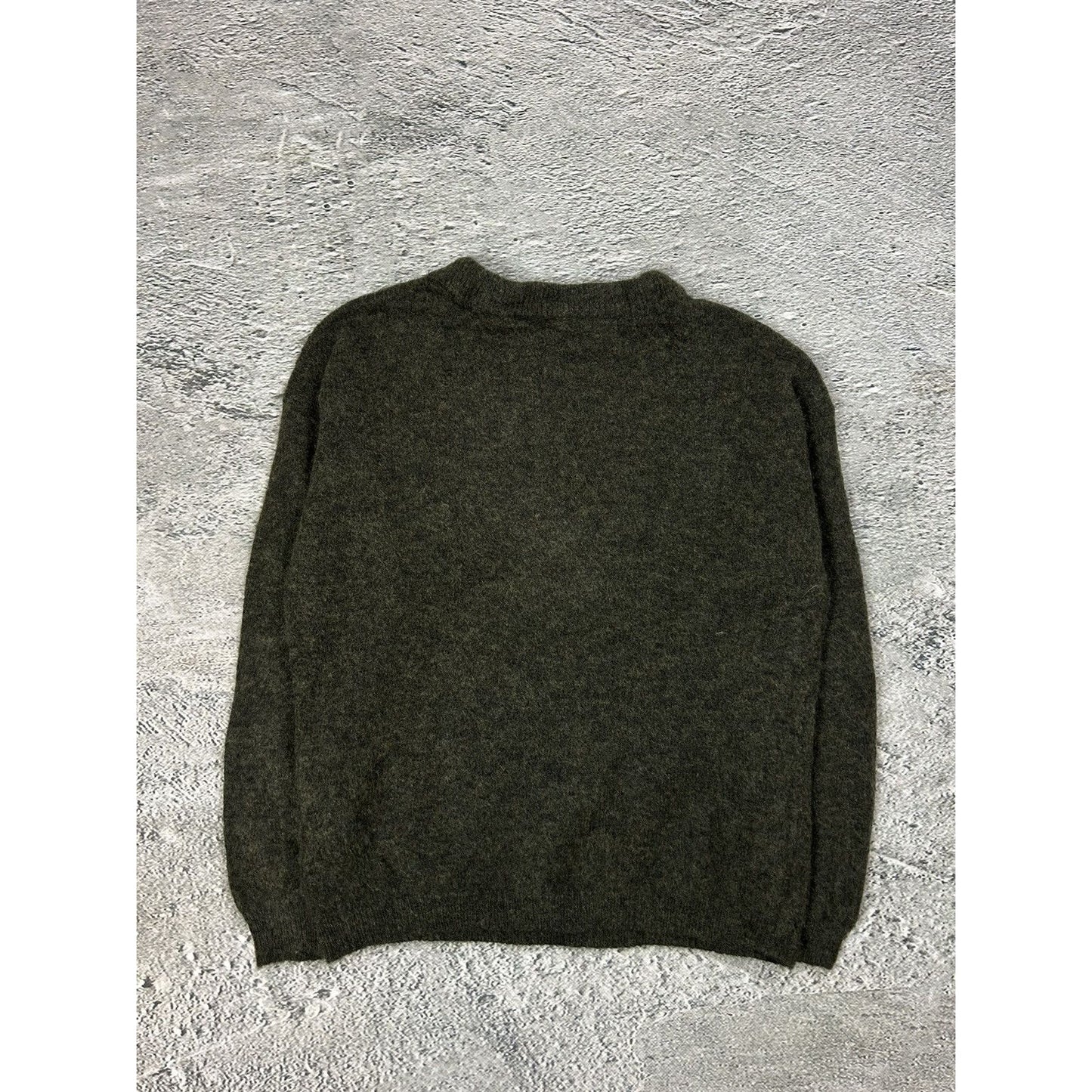 Acne Studios mohair sweater dramatic moh khaki