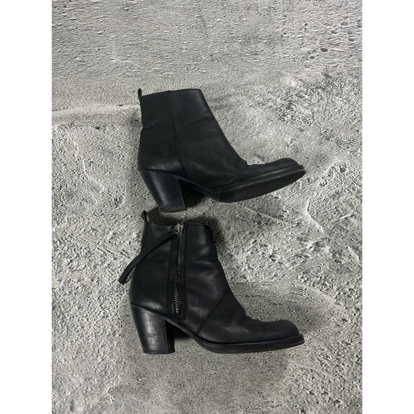 RARE Acne Studios Full Side Zip Boots Heels Margiela Vibe