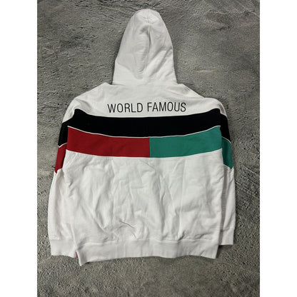 Supreme Milan Hoodie World Famous SS20 white green red