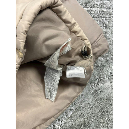 Nike puffer jacket vintage beige small logo 2000s