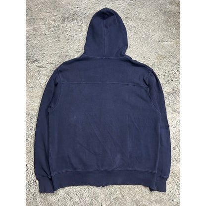 90s Yves Saint Laurent zip hoodie vintage navy baby blue