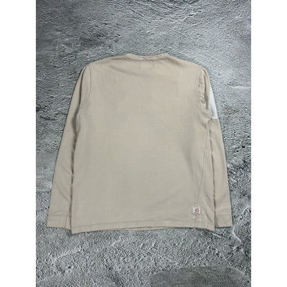 Evisu longsleeve big logo seagull beige white vintage