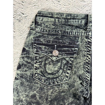 True Religion jeans skinny marble camo khaki green