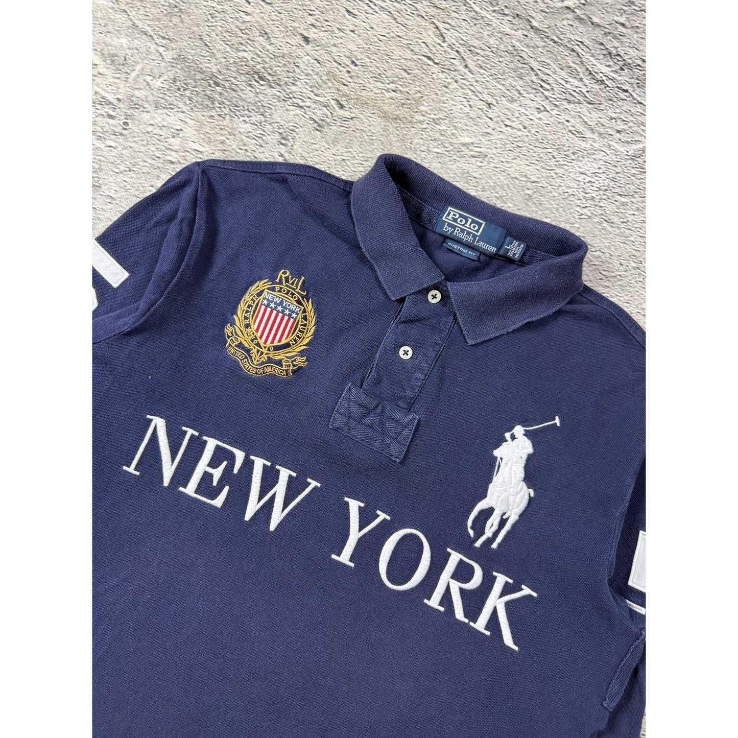 Chief Keef Polo Ralph Lauren New York navy Polo Longsleeve