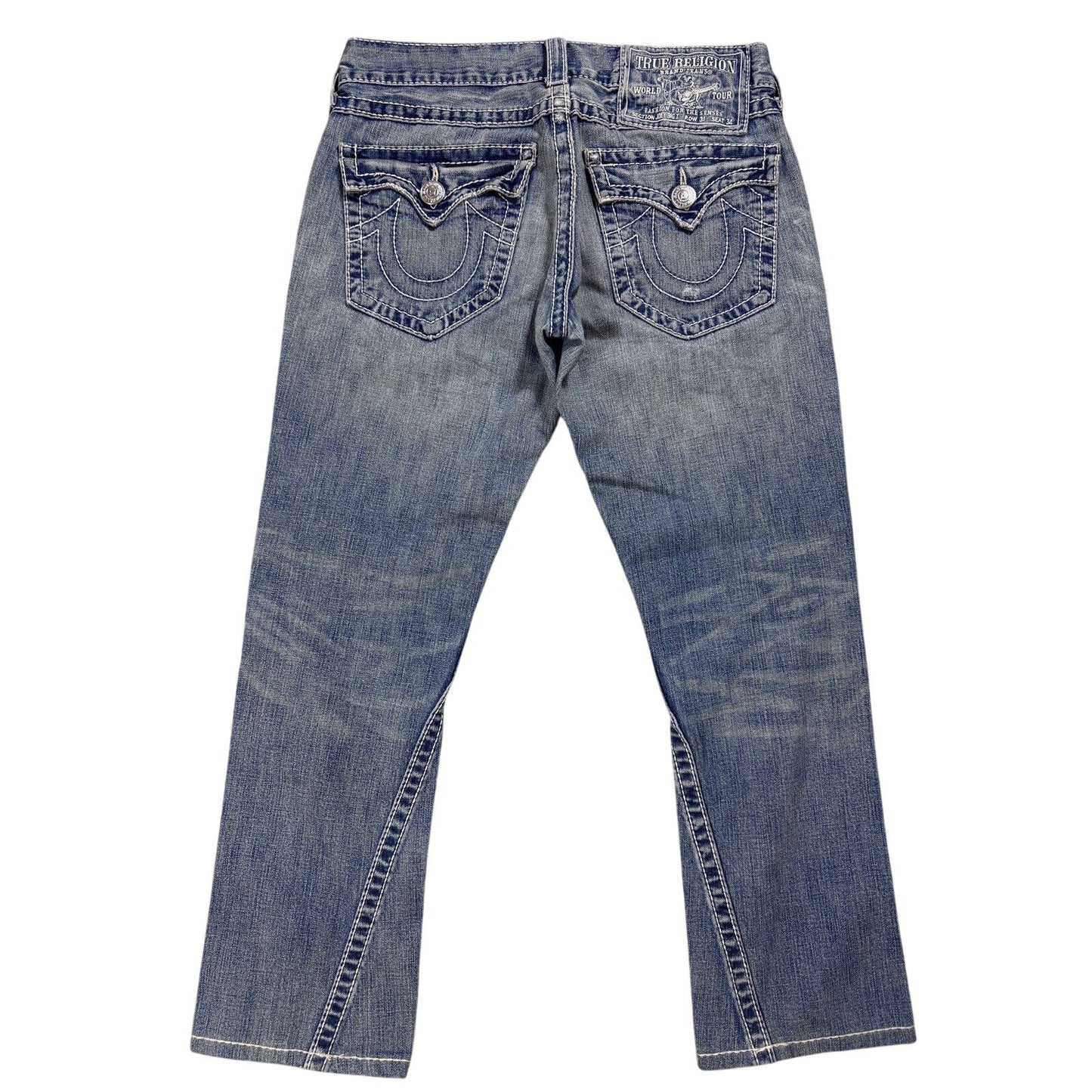 True Religion Joey jeans vintage denim pants flared blue