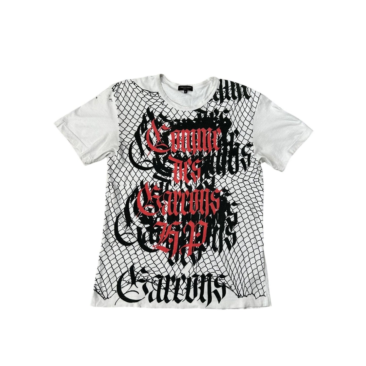Comme Des Garcons T-shirt Gothic AW2019 MIKITYPE graphic tee