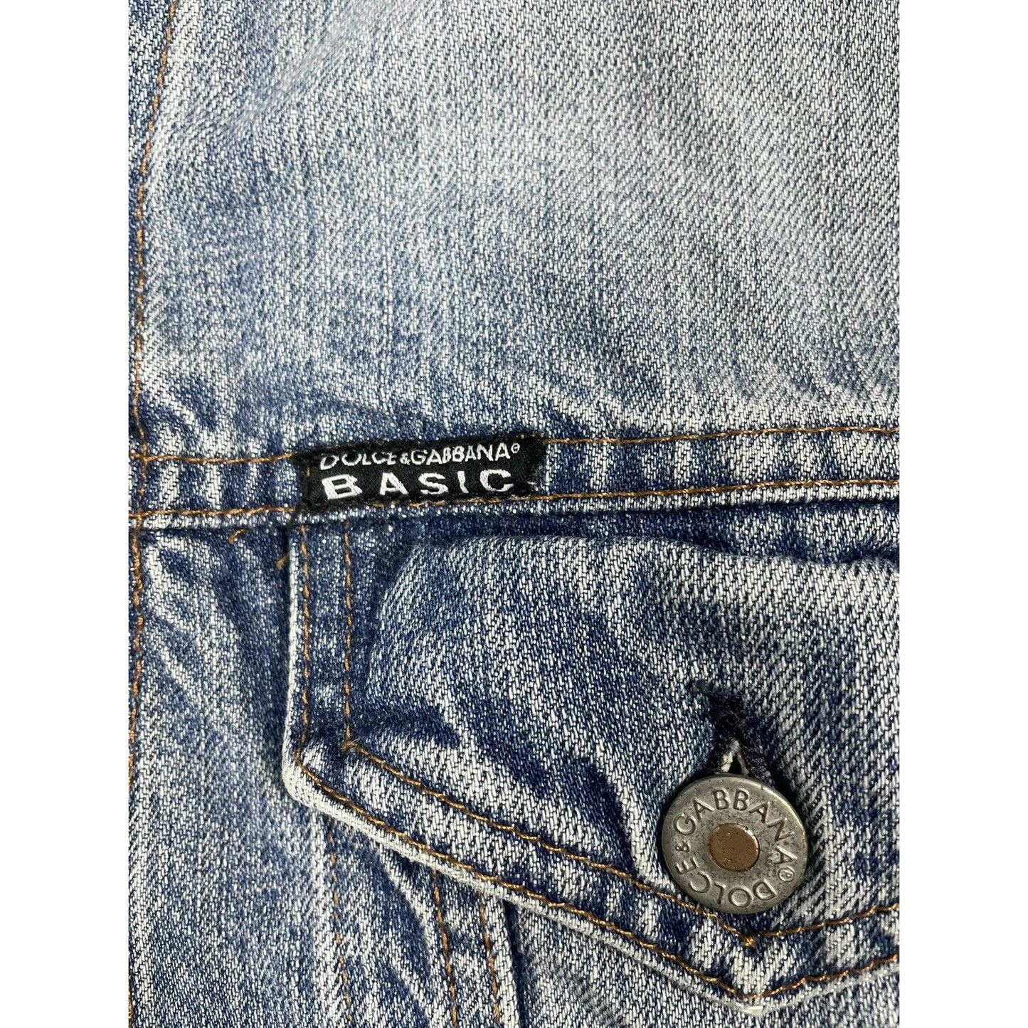 Dolce Gabbana D&G Basic Denim Jacket blue slim digger