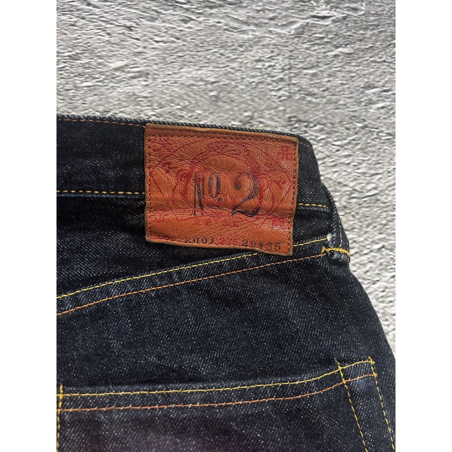 Evisu jeans daicock big logo pink selvedge denim Japan