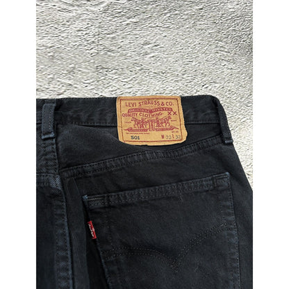 Levi’s 501 jeans black vintage denim pants straight UK Y2K