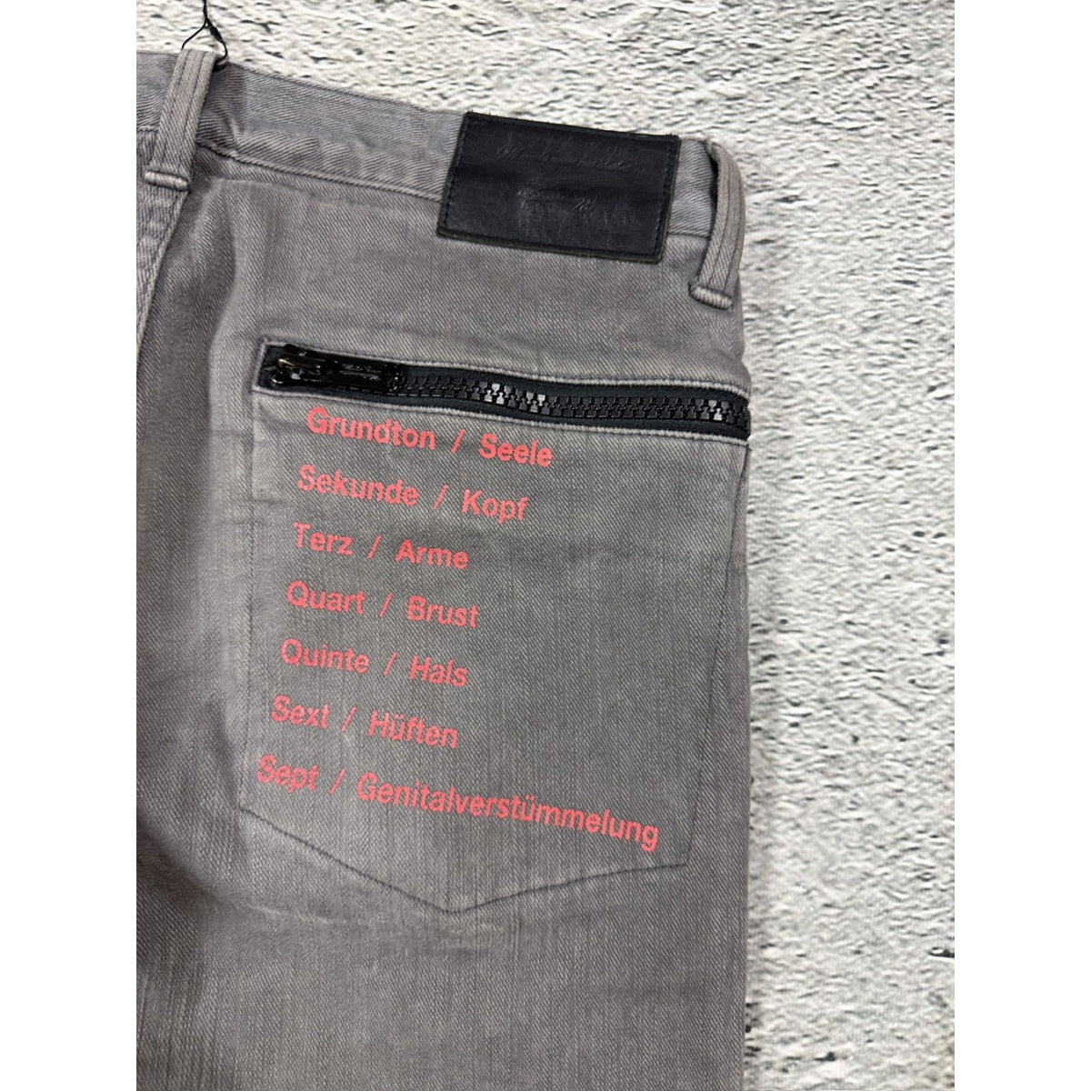 Undercover Jun Takahashi ss2018 gray jeans zippers