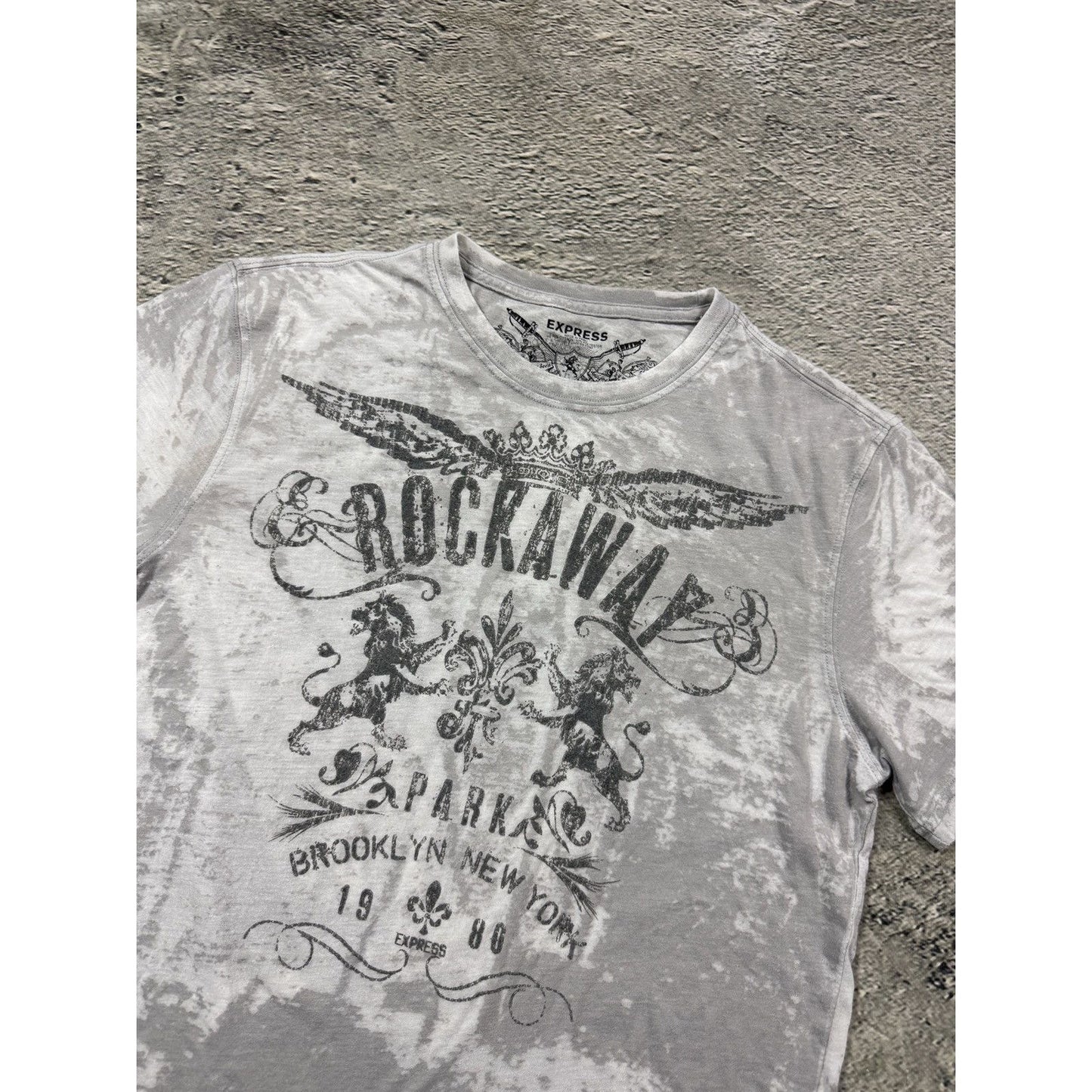 Rocaway Vintage Y2K white big logo express affliction