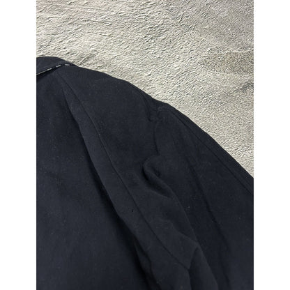 Burberrys coat navy vintage nova check Burberry wool