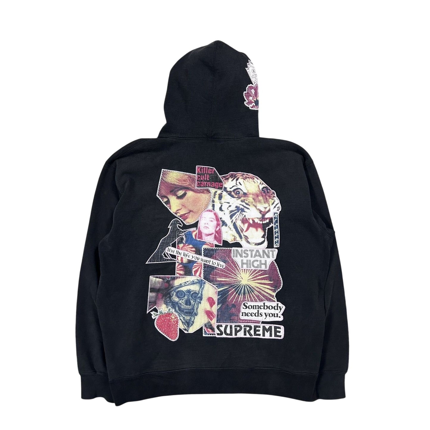 Supreme Hoodie SS22 Instant high patches patchwork Bogo