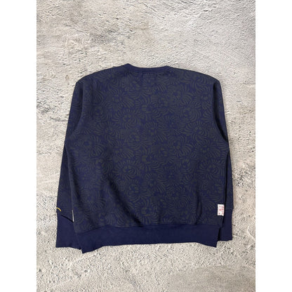 Evisu sweatshirt vintage navy big logo seagull white