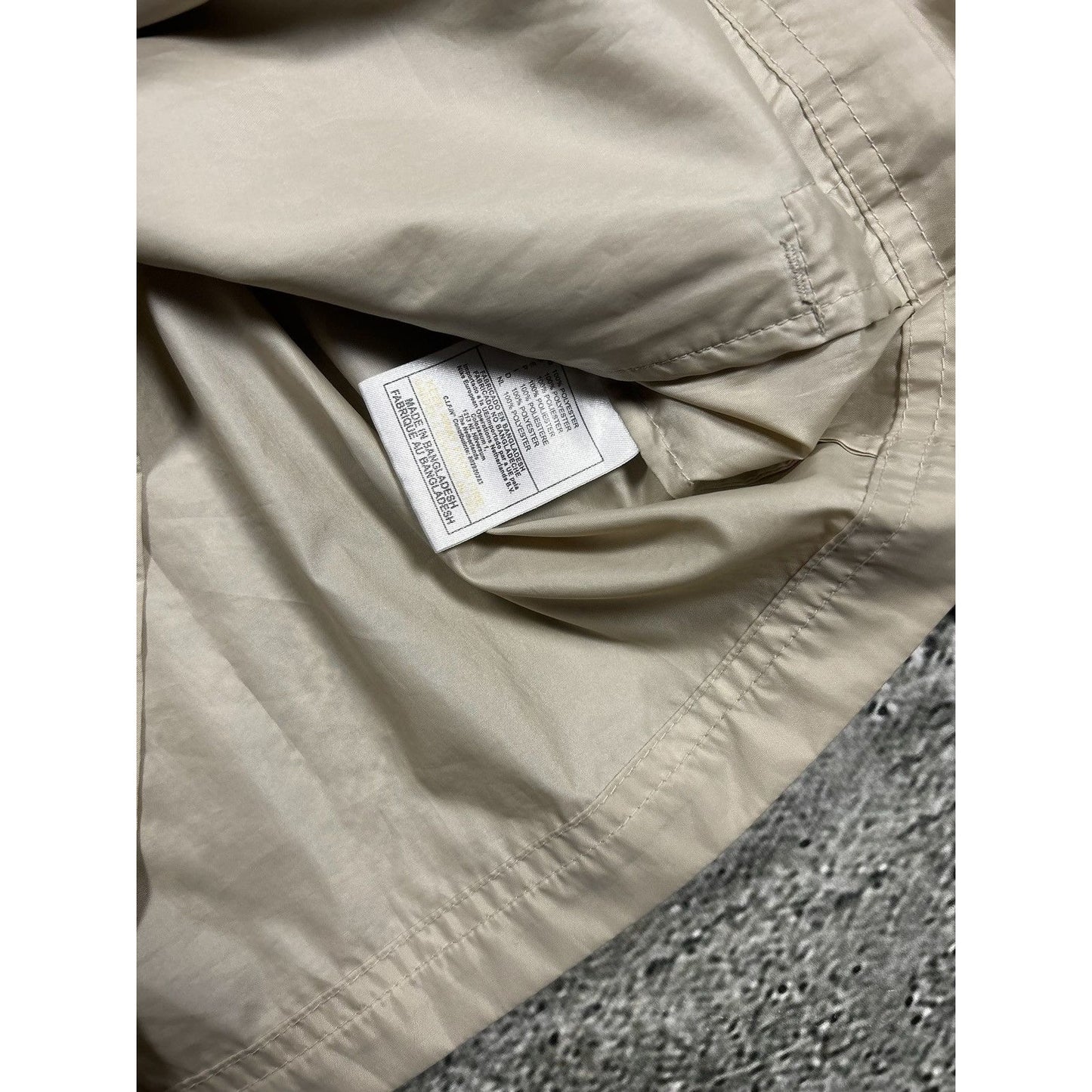 Nike track jacket nylon beige vintage drill Y2K TN