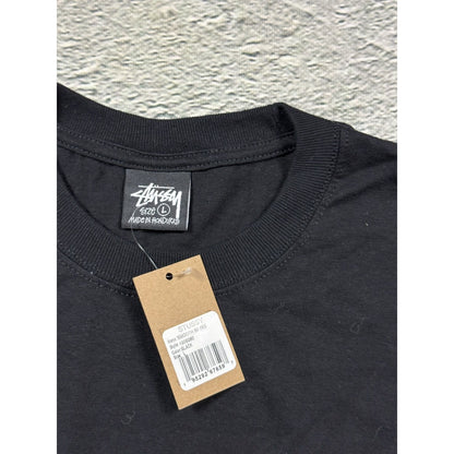 Stussy t-shirt black vintage with tag