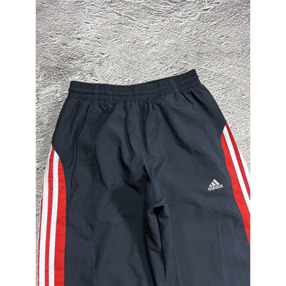 Adidas vintage nylon track pants navy red small logo 2000s