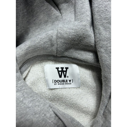 Wood Wood Hoodie Double A Grey big logo