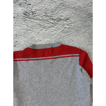 Diesel vintage sweater grey red Y2K big logo