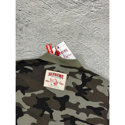 Supreme x True Religion polo shirt camo L