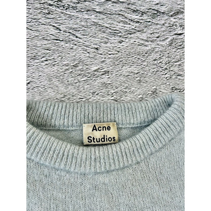 Acne Studios mohair sweater dramatic moh paw15 turquoise
