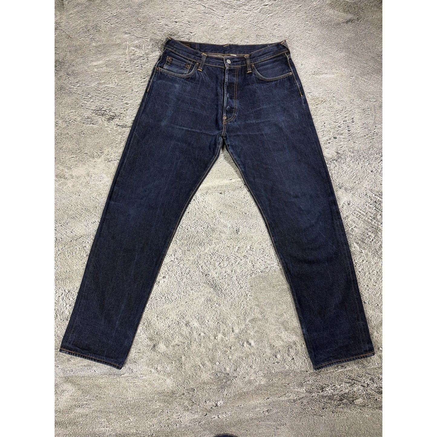 Evisu jeans daicock big logo red selvedge denim