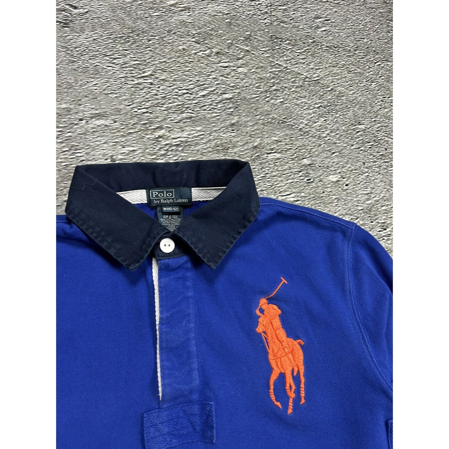 Polo Ralph Lauren long sleeve polo rugby blue big pony