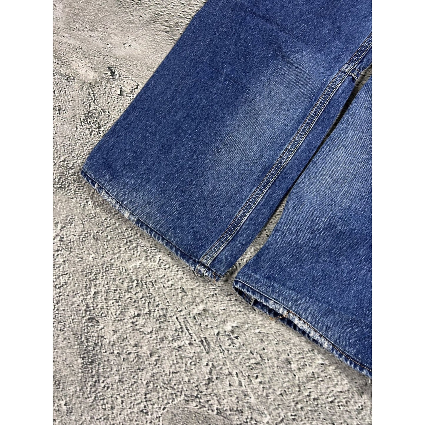 Evisu EU ED jeans vintage denim pants cargo navy blue Y2K