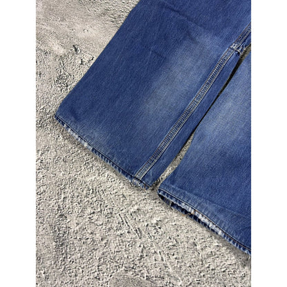 Evisu EU ED jeans vintage denim pants cargo navy blue Y2K