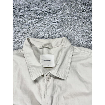 A Day's March military style cotton jacket beige