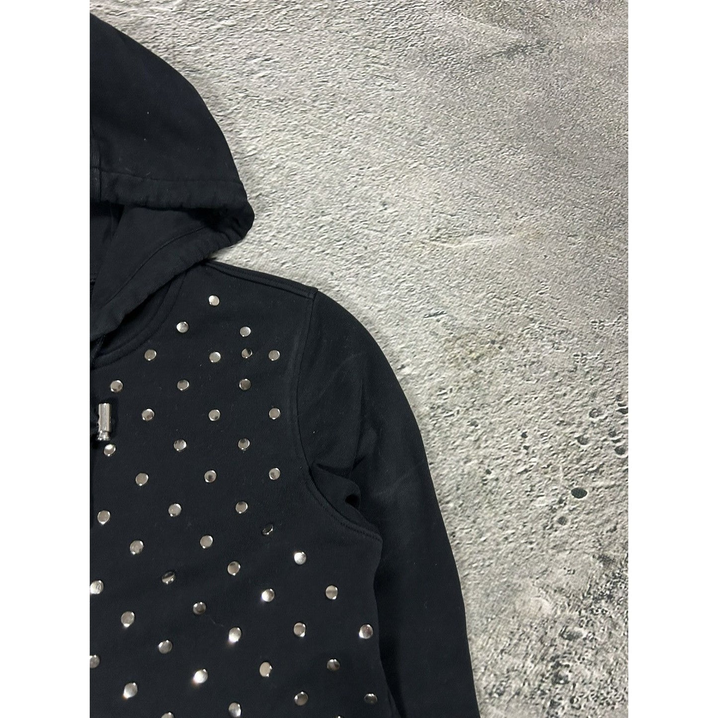 Diesel Black Gold Line studded zip hoodie