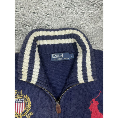 Chief Keef Polo Ralph Lauren zip sweater New York big pony