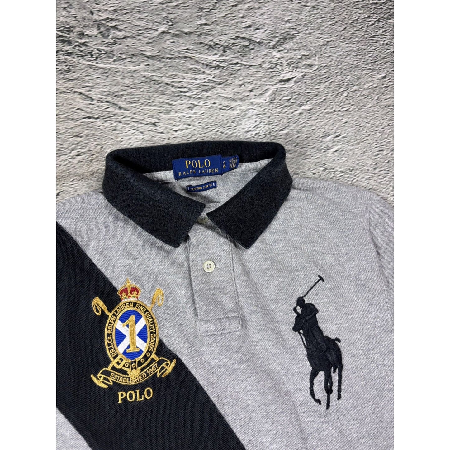 Chief Keef Polo Ralph Lauren USA Polo T-shirt gray black