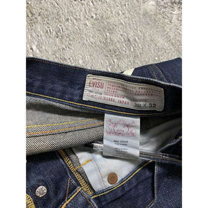 Evisu jeans vintage navy white seagulls selvedge