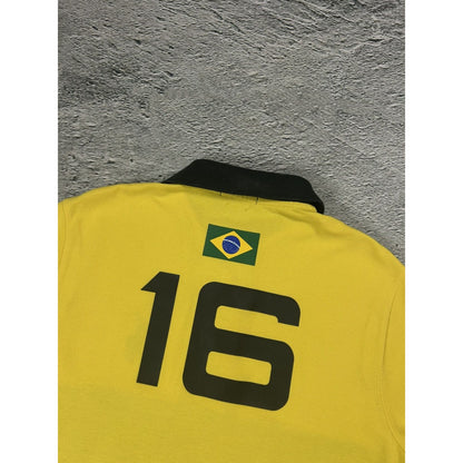 Chief Keef Polo Ralph Lauren vintage Brazil big pony yellow