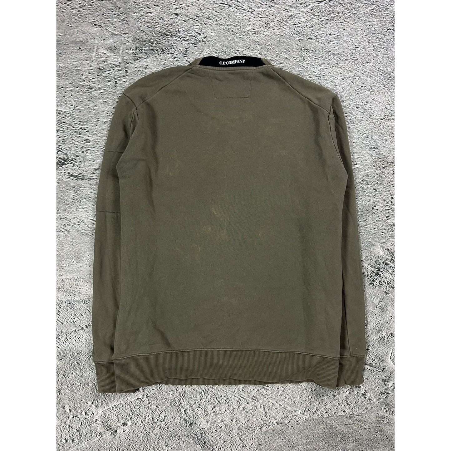 C.P. Company sweatshirt with lens khaki