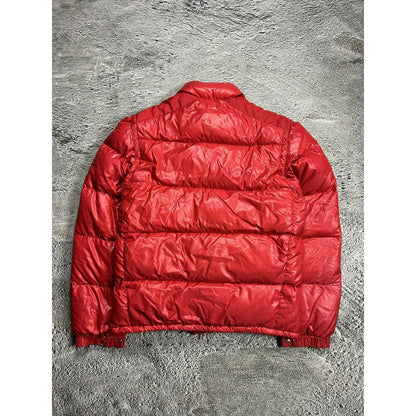 Moncler puffer jacket / vest vintage down red 2 in 1