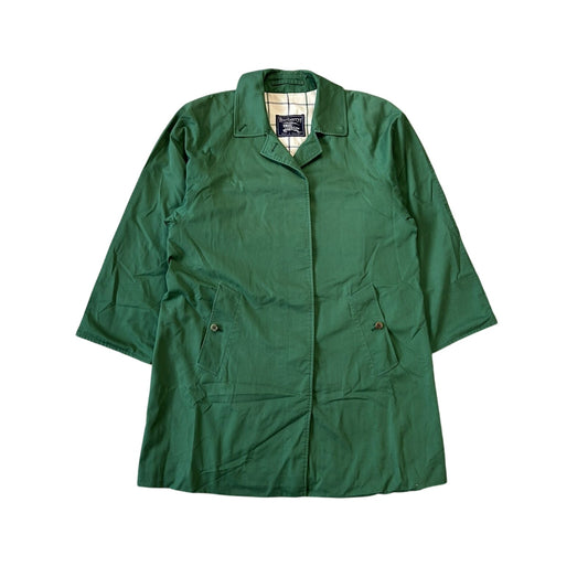 Burberrys coat trench green vintage