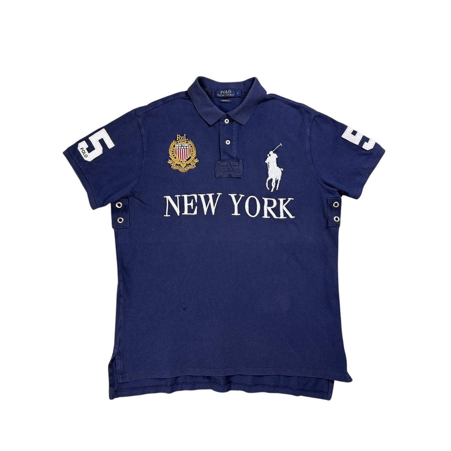 Chief Keef Polo Ralph Lauren New York navy blue Polo T-shirt