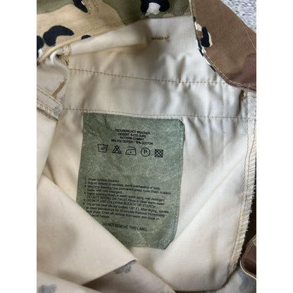 Military cargo pants vintage camo brown