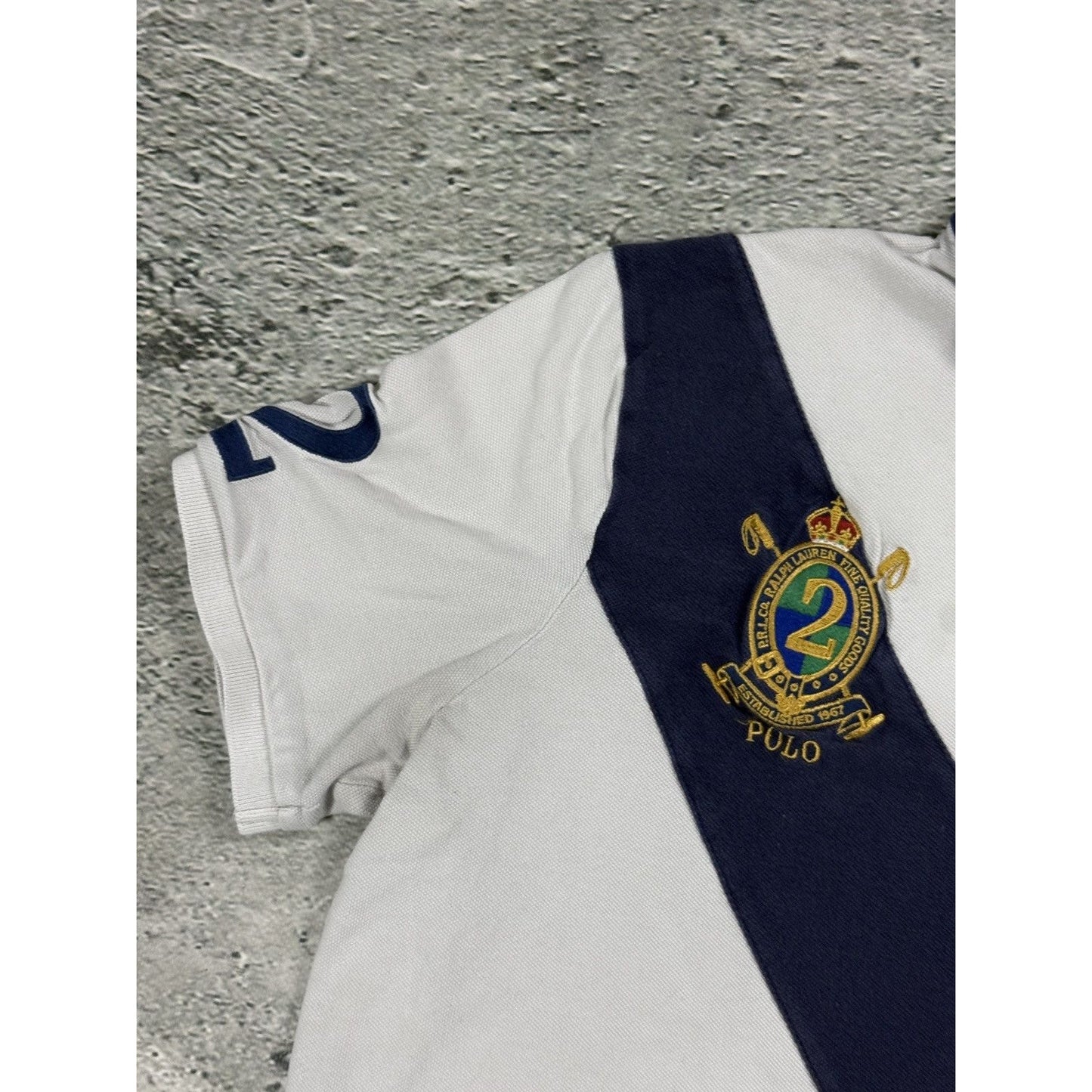 Chief Keef Polo Ralph Lauren vintage white navy big pony