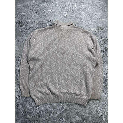 Gardeur vintage sweater Coogi style cable knit multicolor